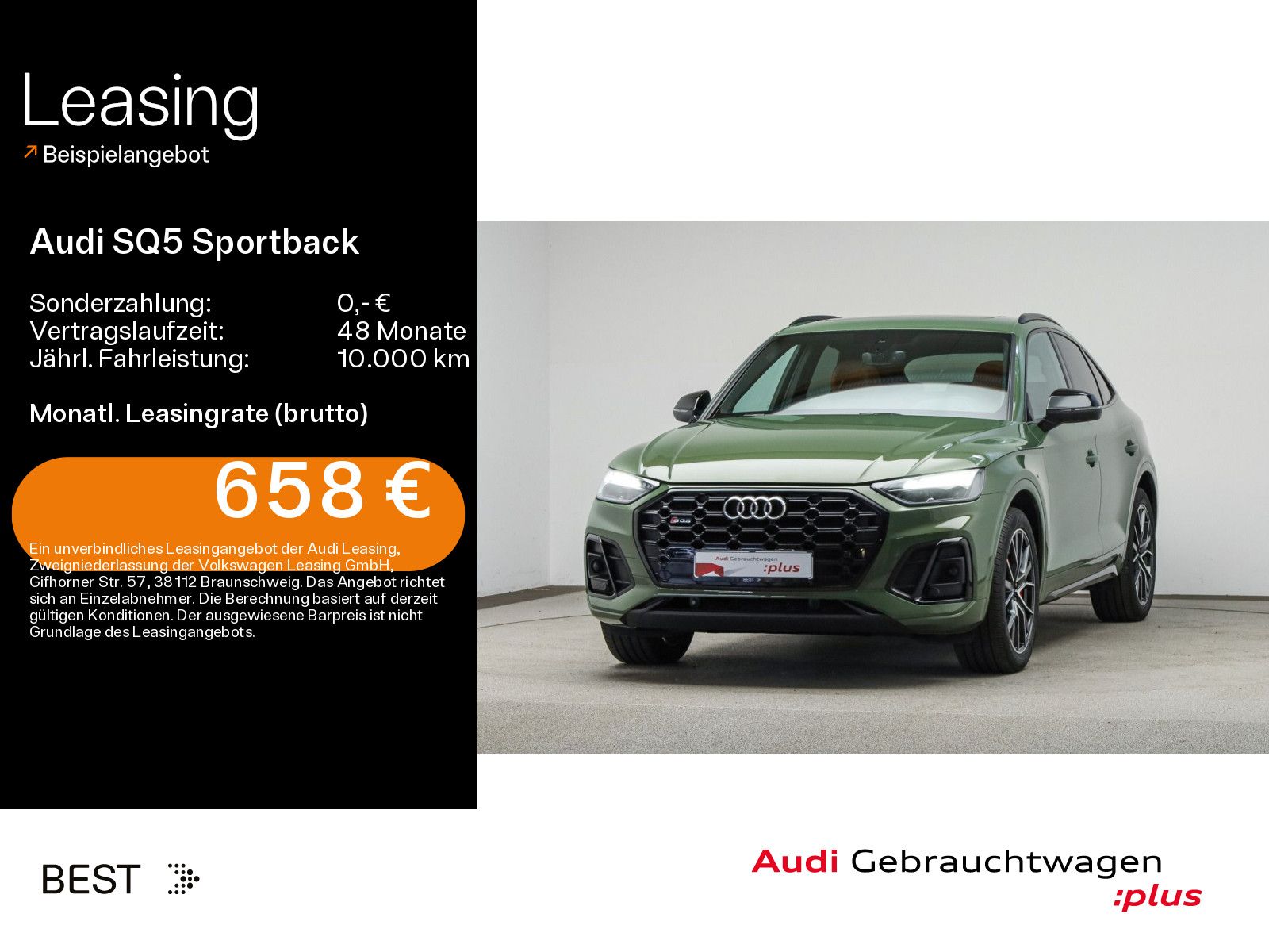 Audi SQ5 Sportback Air, Pano, Tour, B&O, Stndhzg