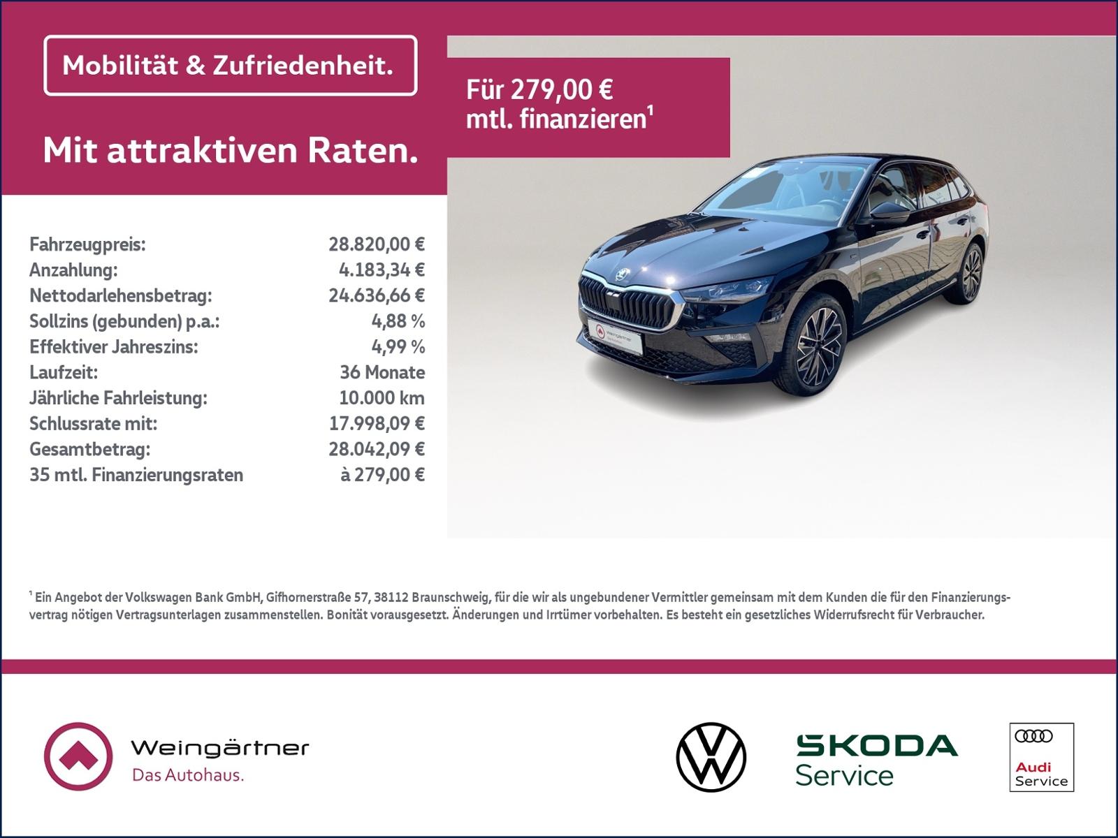 Skoda Scala Drive, 1.0 TSI Travel Assist, pACC DSG