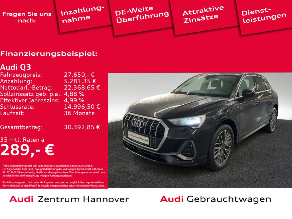 Q3 S line 45 TFSI e S tronic Business Paket 19-Z