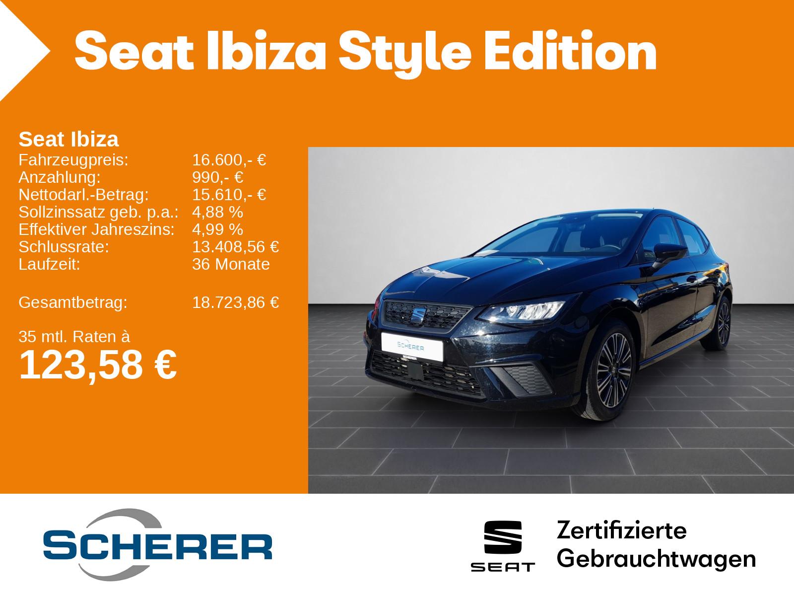 Seat Ibiza Style Edition 1.0 TSI Climatronic SHZ PDC