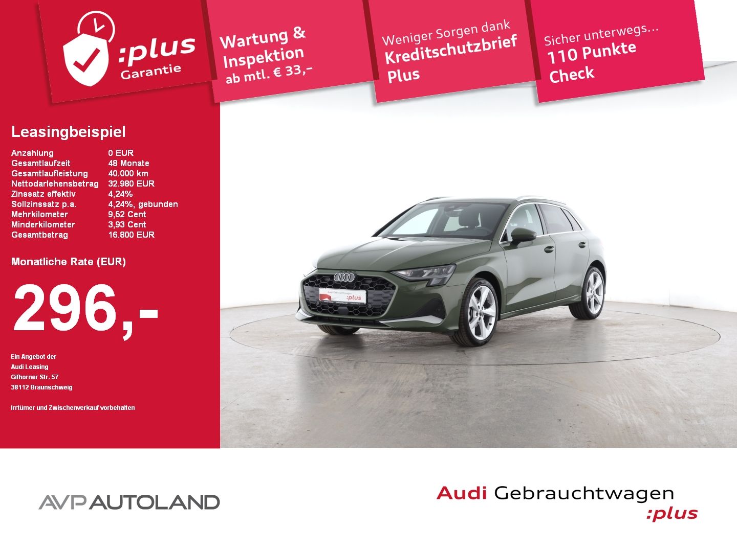 Audi A3 Sportback 30 TFSI S tronic advanced | NAVI |