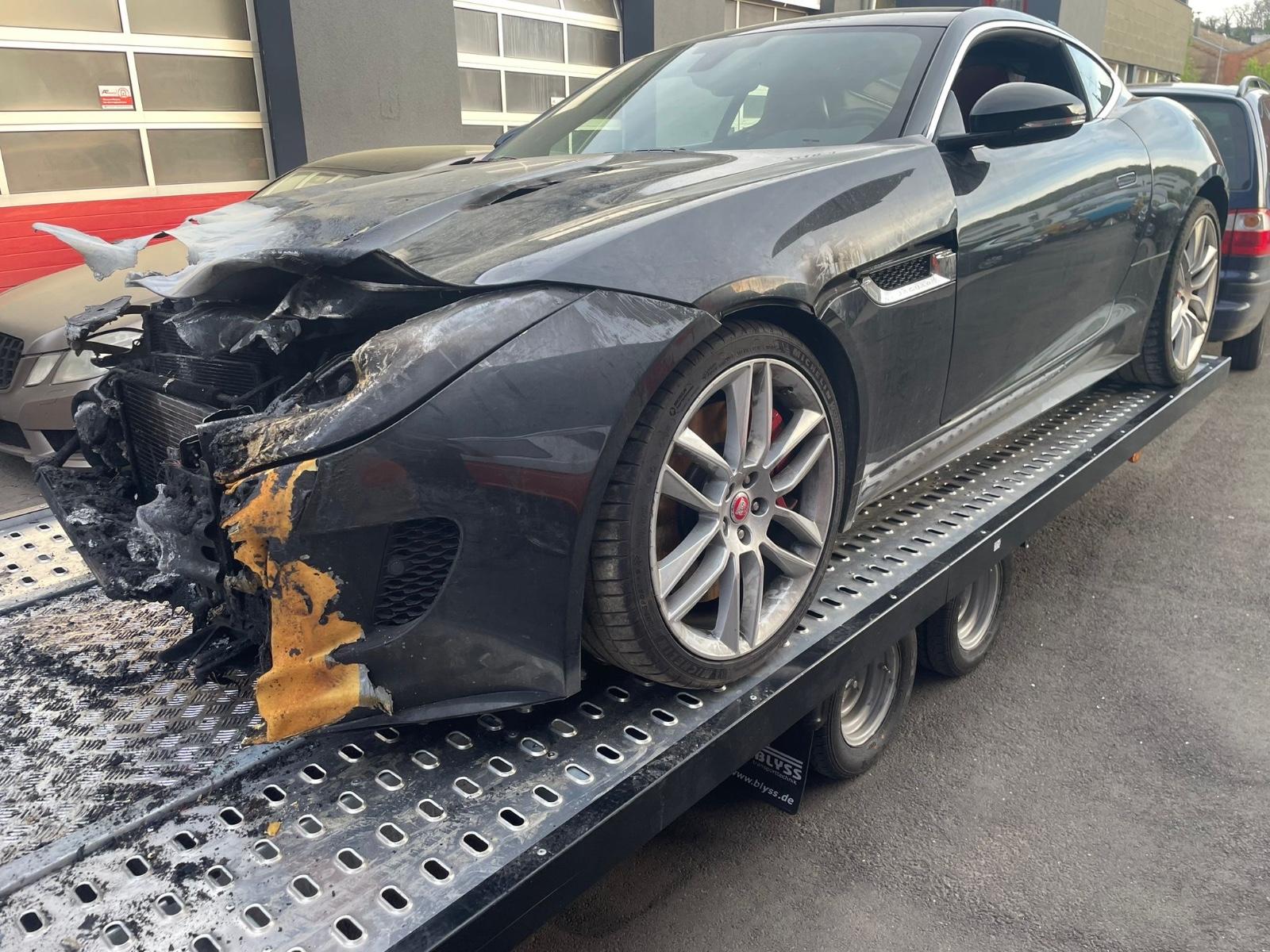 Jaguar F-Type  Coupe R V8,Brandschaden,kein Kabelbrand