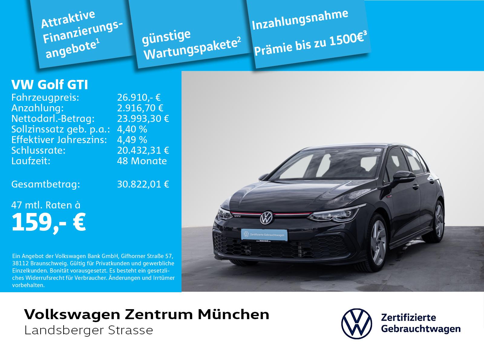 Volkswagen Golf VIII GTI 2.0 TSI ACC LED+ Navi ParkPilot Ap
