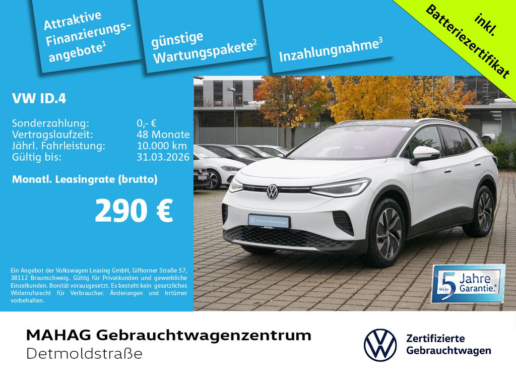 ID.4 Pure 125kW WärmePu NaviPro IQ.LIGHT AHK ACC