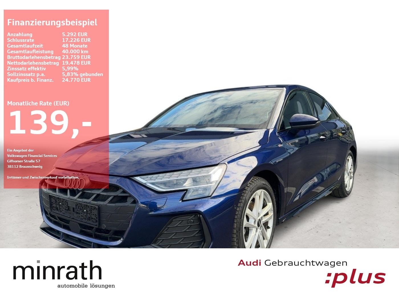 Audi A3 Limousine 30 TFSI S-Line APP+DAB+VIRT+ACC+LED