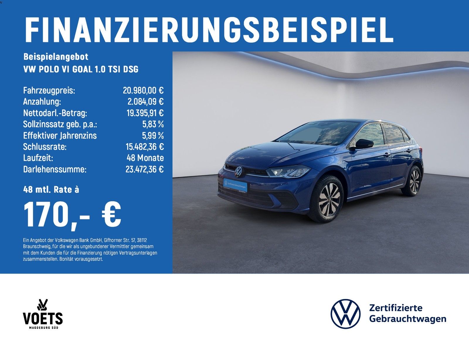 Volkswagen POLO VI GOAL 1.0 TSI DSG LED NAVI ACC PDC APP-C foto 1