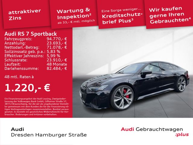 Audi RS 7 Sportback 4.0TFSI quatt. Dynamik-Paket plus