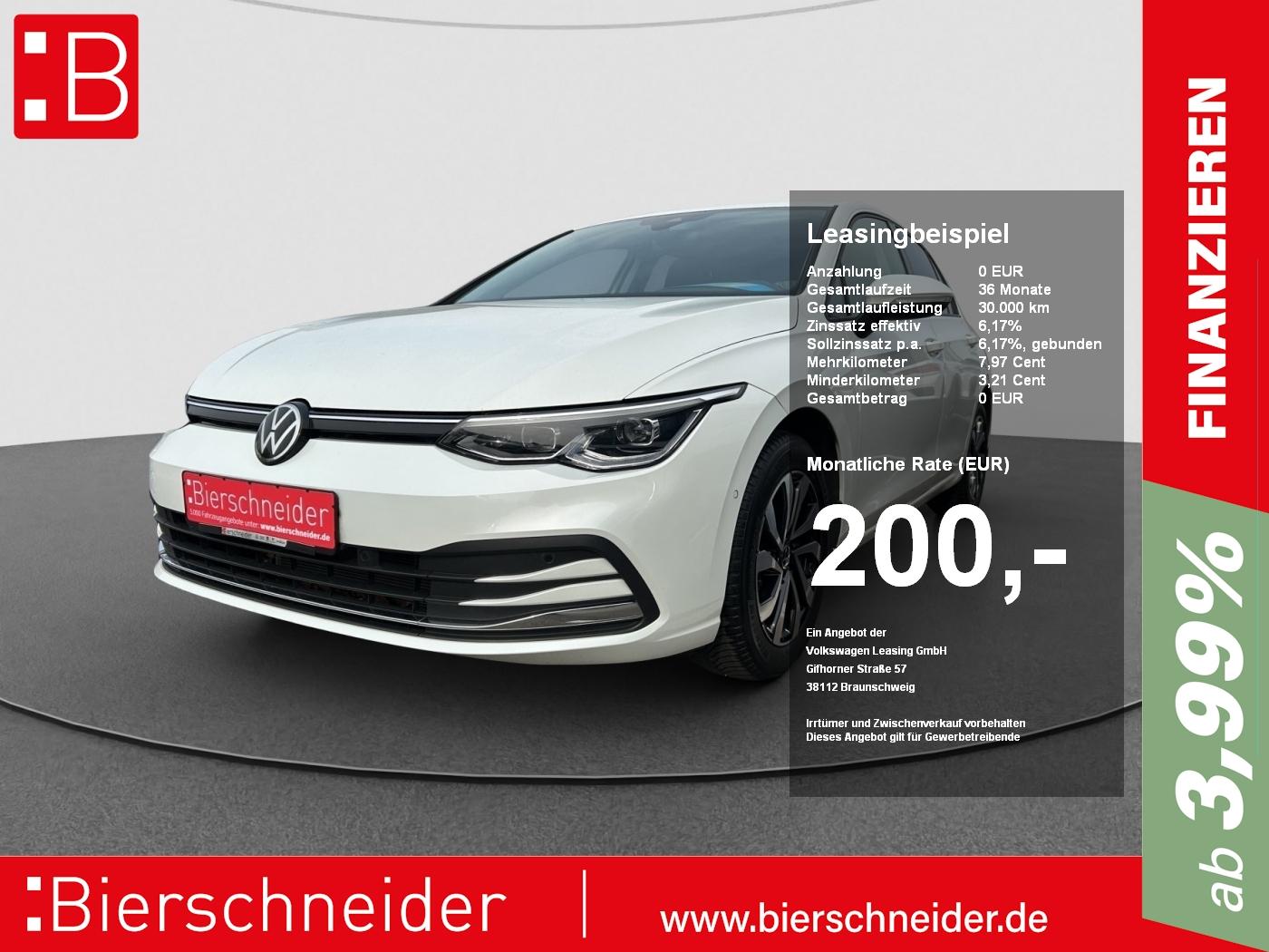 Volkswagen Golf 8 1.5 TSI Active 5-J-GAR HuD NAVI STANDH LI