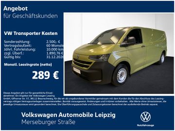 Volkswagen Transporter Kasten TDI 125kW Preisvorteil 9485€