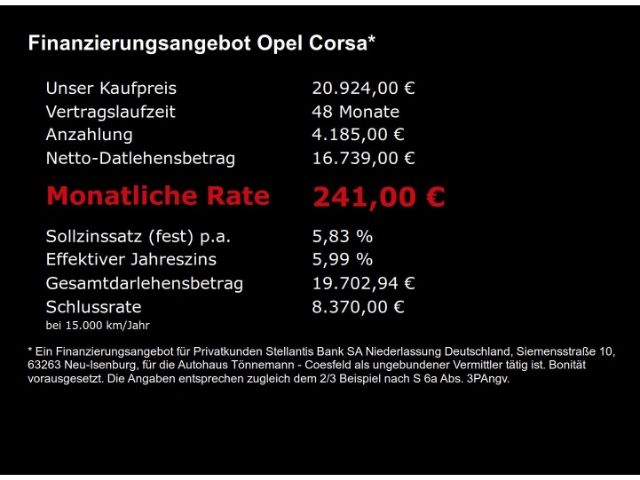 Corsa F FACELIFT GS+MATRIX-LED+RÜCKFAHRKAMERA+SI