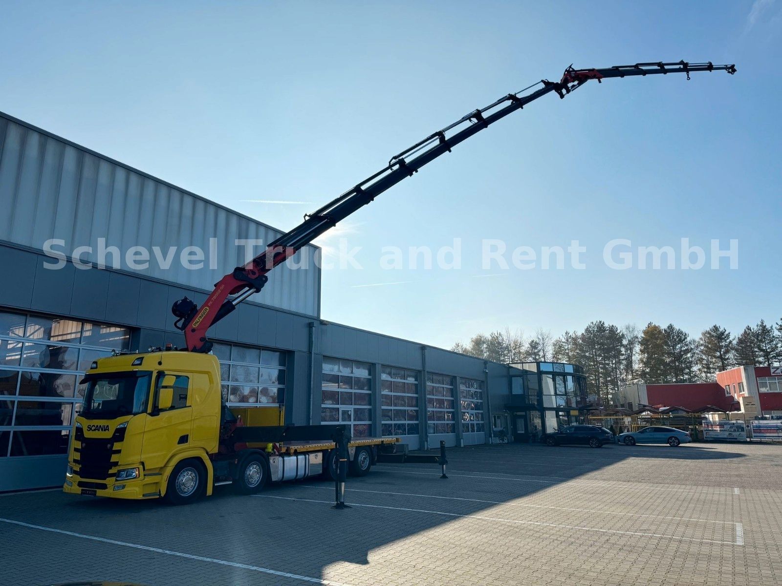 Fahrzeugabbildung Scania R500 Contain-Pritsche+ Palfinger 78002/JIB/Seilw