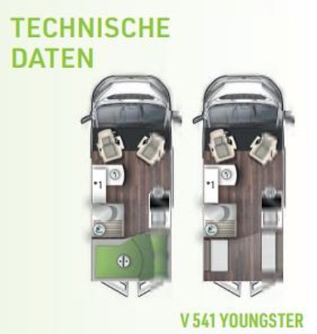 Forster Youngster FV541Y Dusche Hubbett Dachhaube