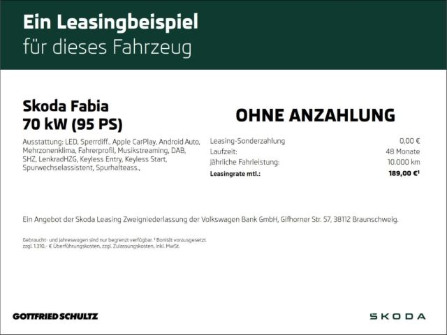 Skoda Fabia Selection 1.0 TSI RFK SHZ KEYLESS imagem 2
