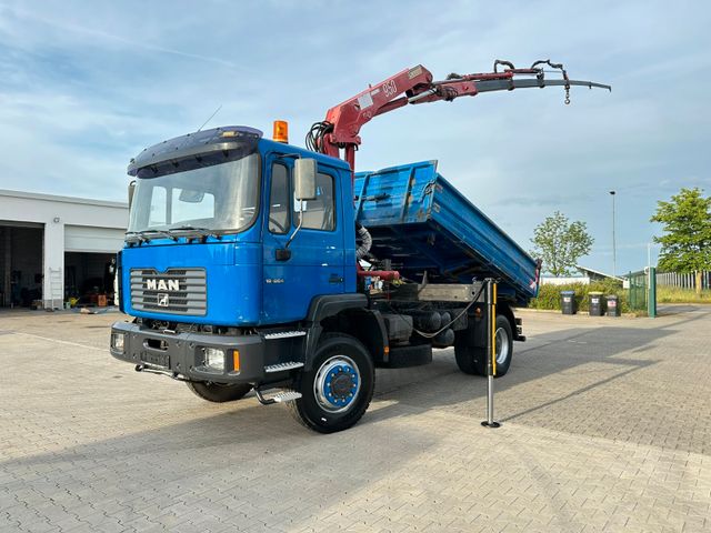 MAN 18.284*4x4Allrad*HMF 953K3*5Ausschübe*Meiller*1A