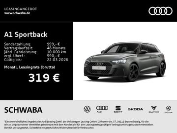 Audi Leasingangebot: Audi A1 Sportback 30 TFSI S tronic *SLINE*SOUND*LED*