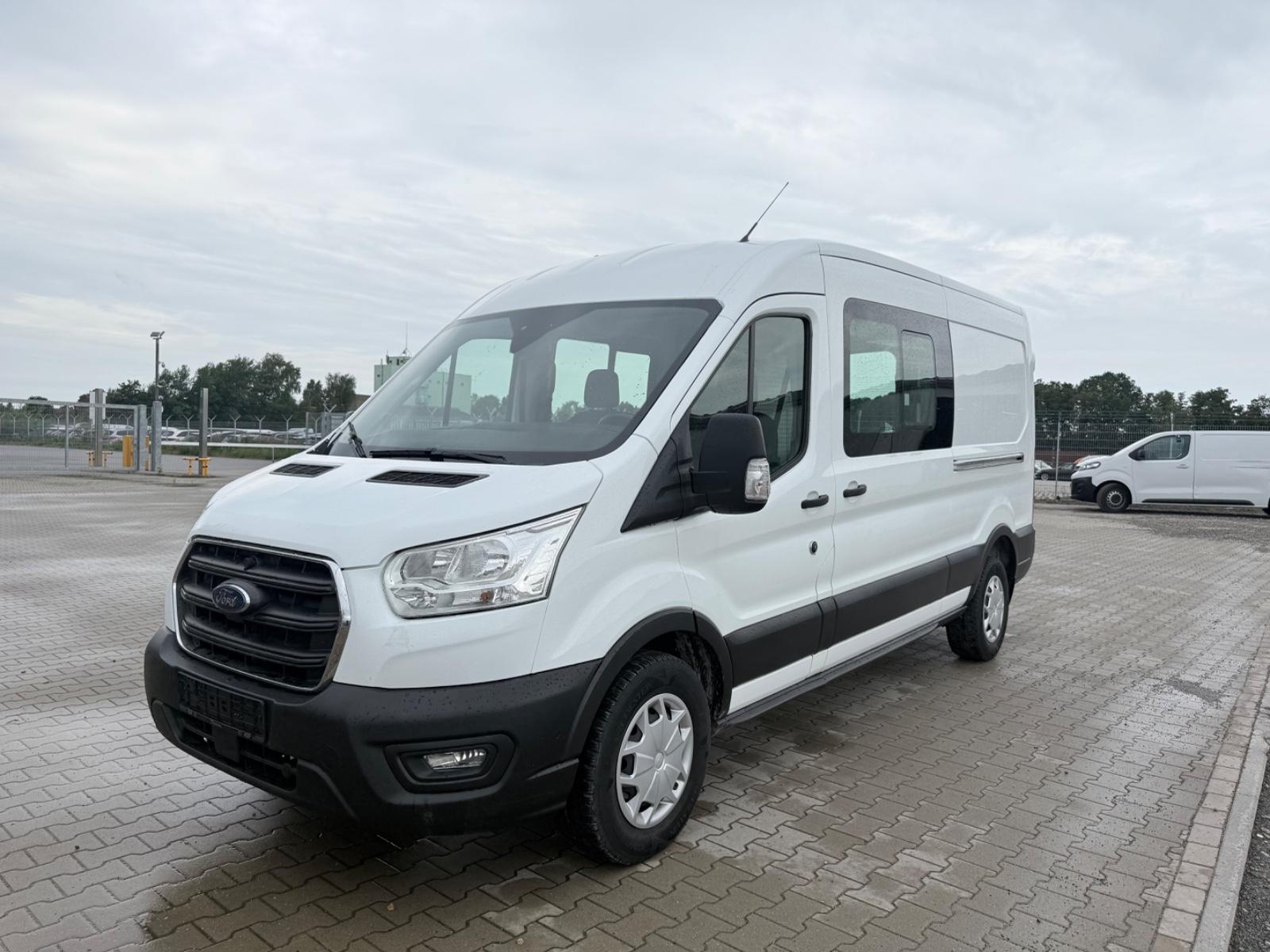 Ford Transit 350 L3H2 + 6 Sitzer +2x Schiebetür+Regal