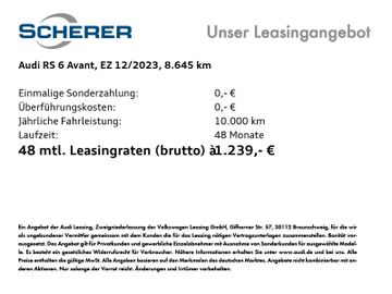 Audi Leasing Angebot: Audi RS 6 Avant B&O MATRIX STANDHEIZUNG HUD