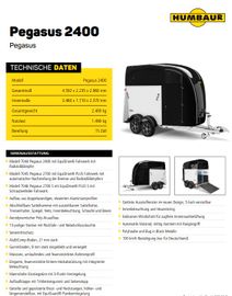 Fahrzeugabbildung Humbaur Pegasus 2400 Black Metallic --Lagerwagen--