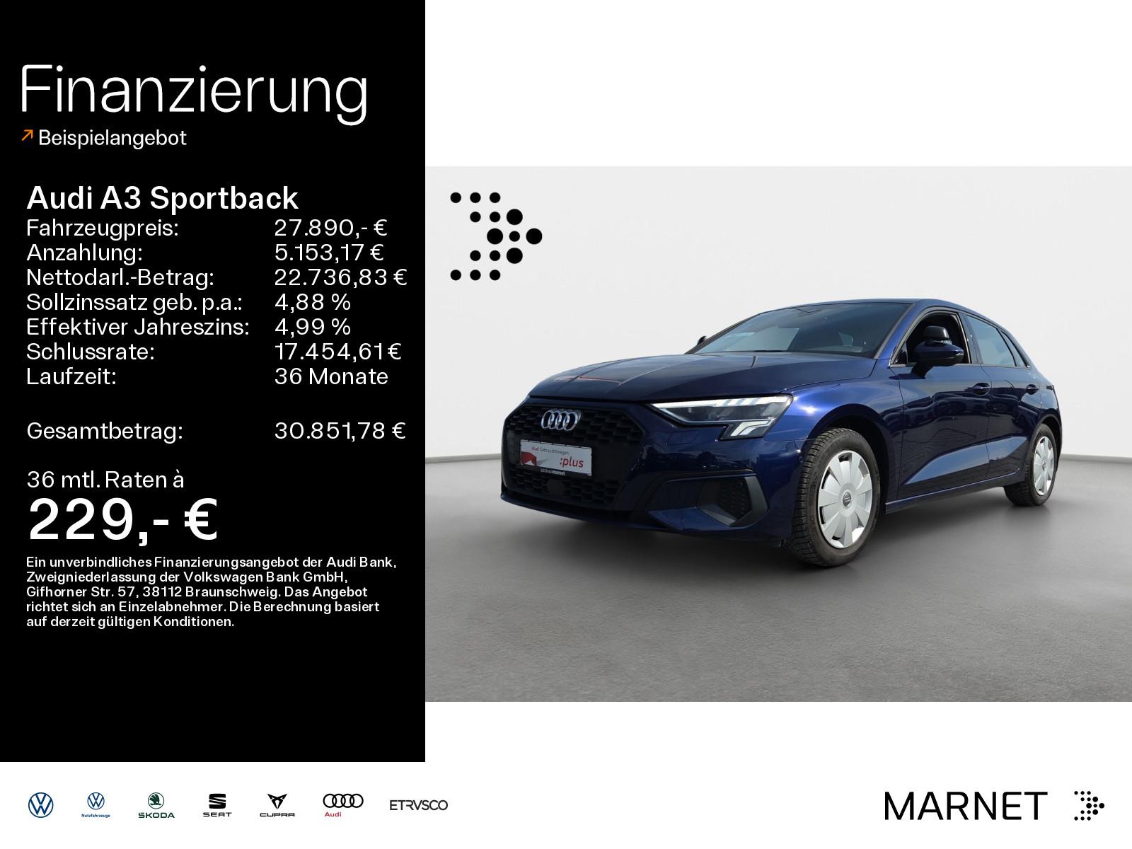 Audi A3 Sportback 35 TFSI S line*Navi*LED*Alu*AHK*PDC