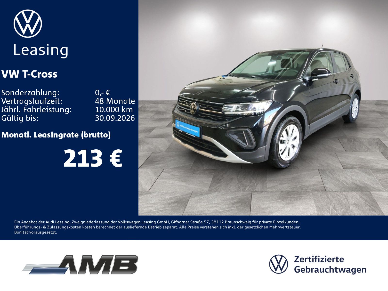 VW T-Cross 1.0 TSI LED/digi.C/Sitzhzg/bis07.2030Gar