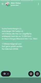 Volkswagen Suche langen Caddy mit 5 Sitzen - Volkswagen Caddy: Lang