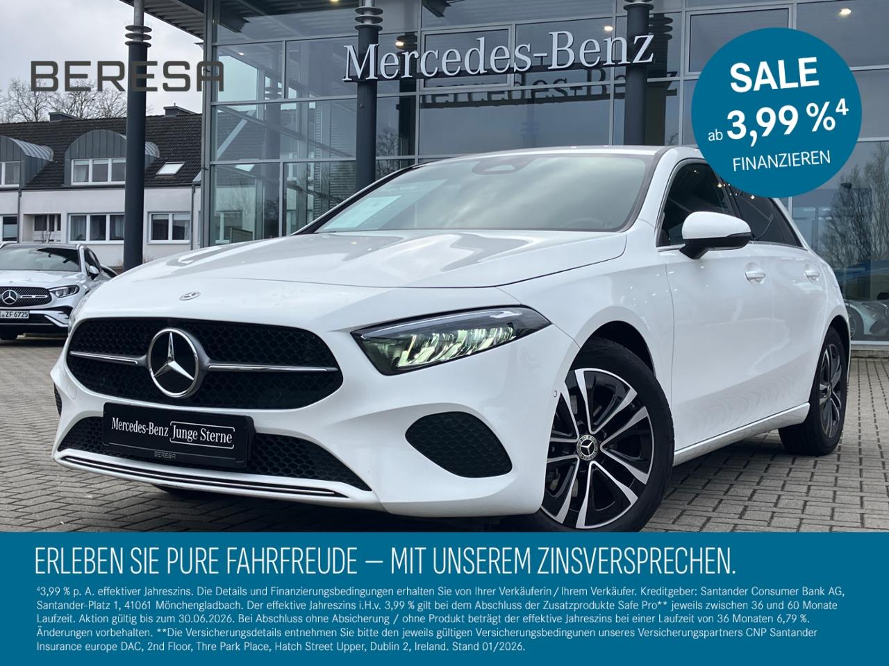 Mercedes-Benz A 180 Progressive Standhz getöntes Glas Winter