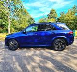 Mercedes-Benz GLE 450 4MATIC AMG-AHK-BURMESTER- Sehr gepflegt - blaue Mercedes-Benz GLE 450