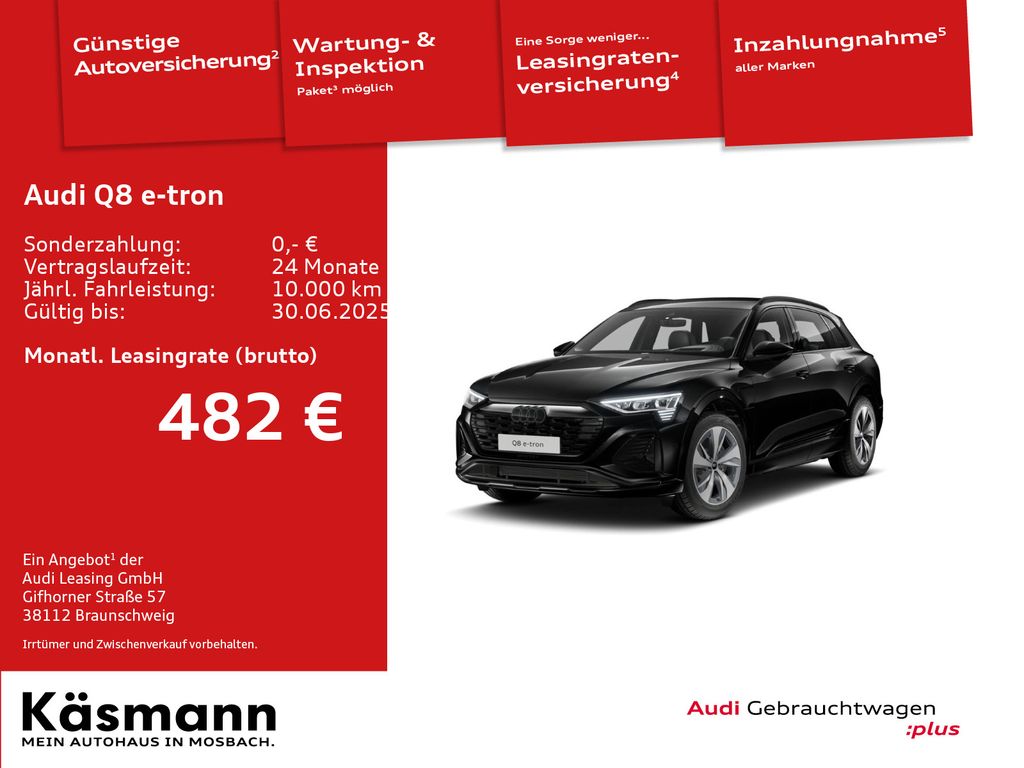 Audi Q8 e-tron S line 50 qu 2xS line MATRIX HUD 360°