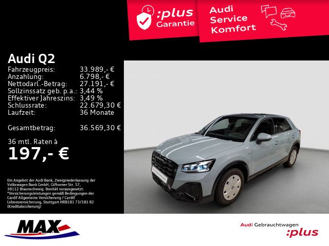 Q2 35 TFSI S LINE +MATRIX+AHK+LEDER+NAVI+KAMERA+