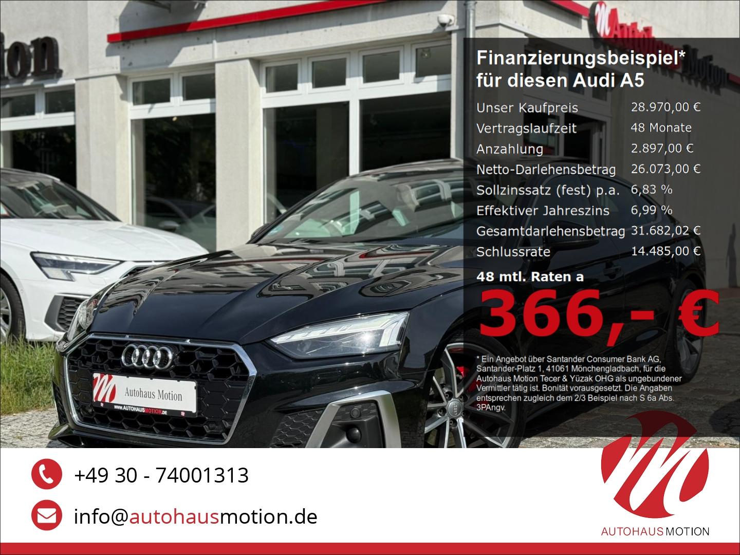 Audi A5 Sportback 40 TDI 3x S-line Pano Laser Massage
