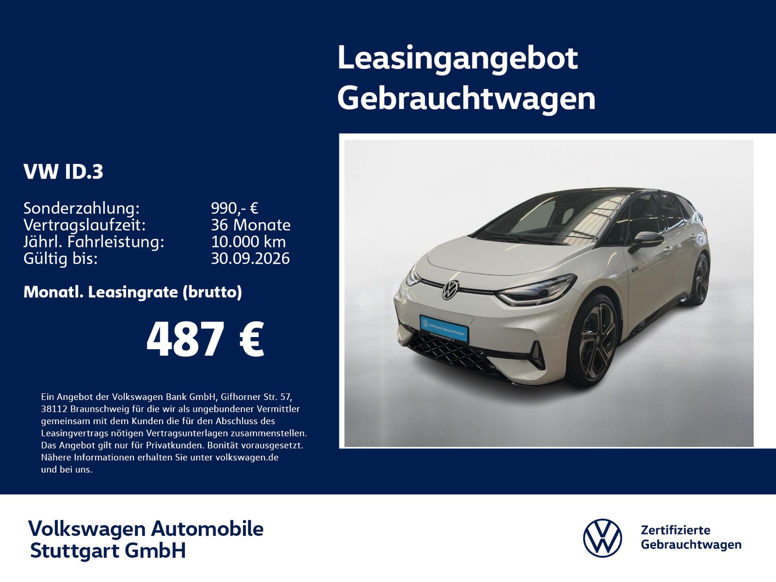 Volkswagen ID.3 GTX Navi Tempomat imagem 2