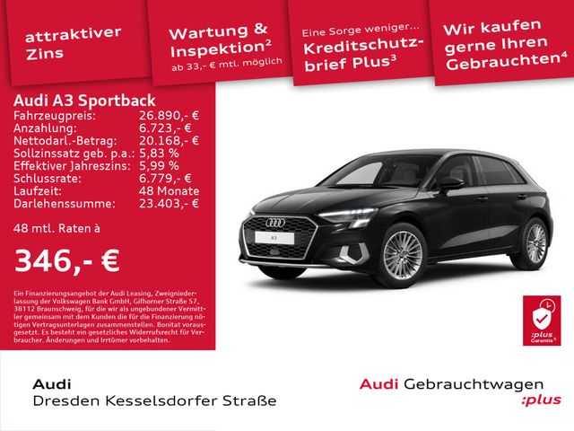 Audi A3 Sportback Advanced 35 TFSI 110(150) kW(PS) S