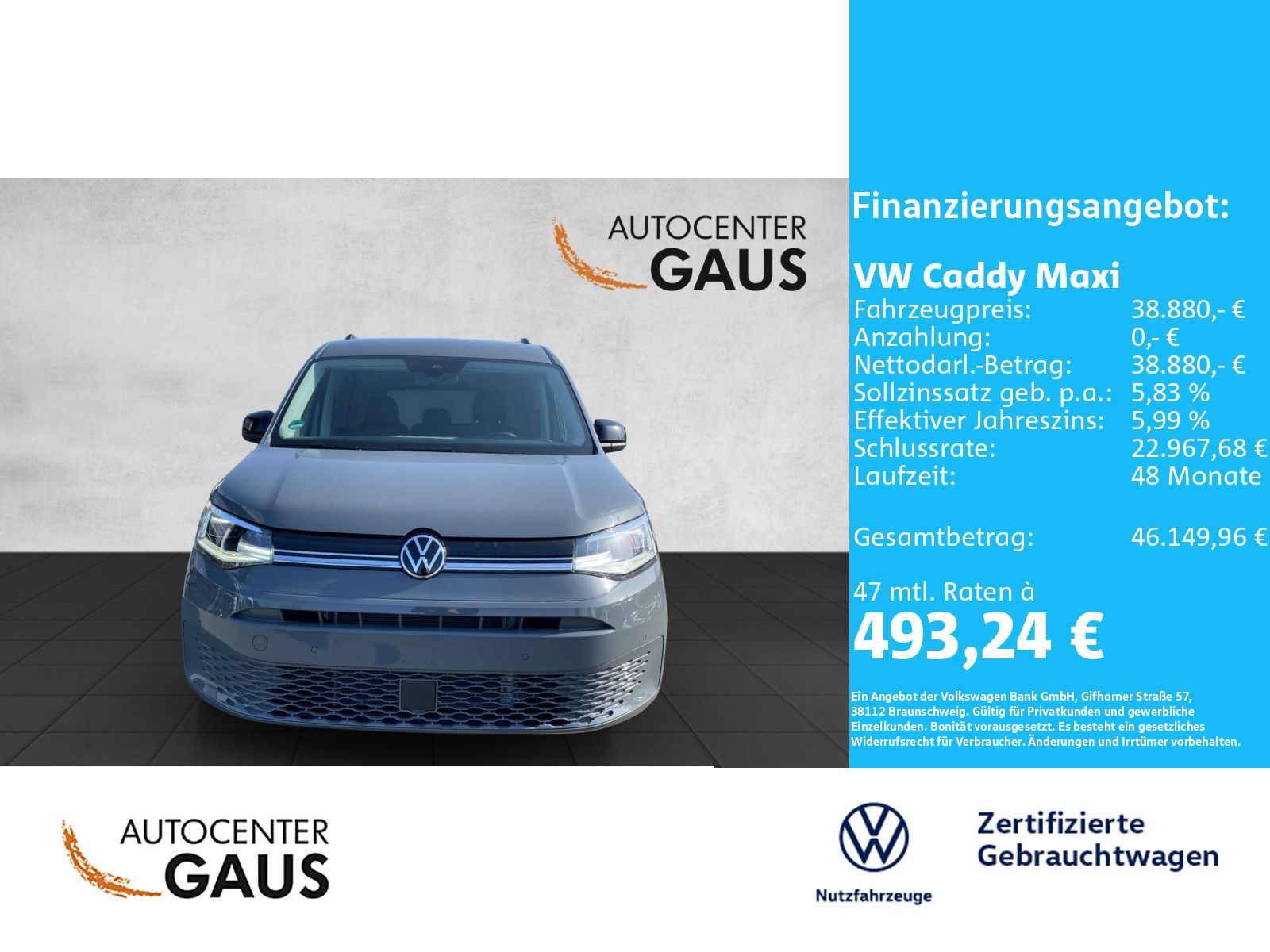 Caddy Maxi Style 1.5 TSI DSG AHK*Navi*Standhzg.