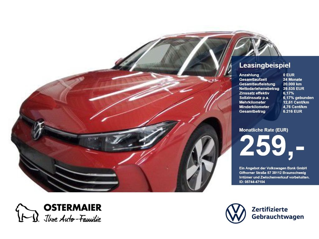 Volkswagen Passat Variant ELEGANCE HYBRID 150PS NP.74 AHK.H