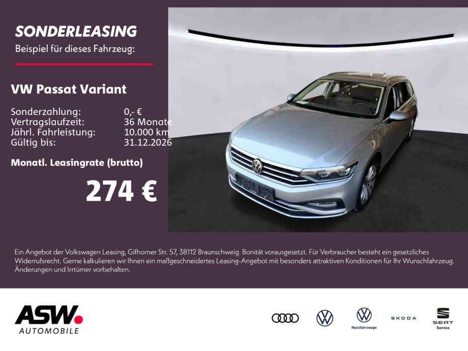 Volkswagen Passat  Variant 2.0 TDI 360° AHK ACC LEDER STDHZ