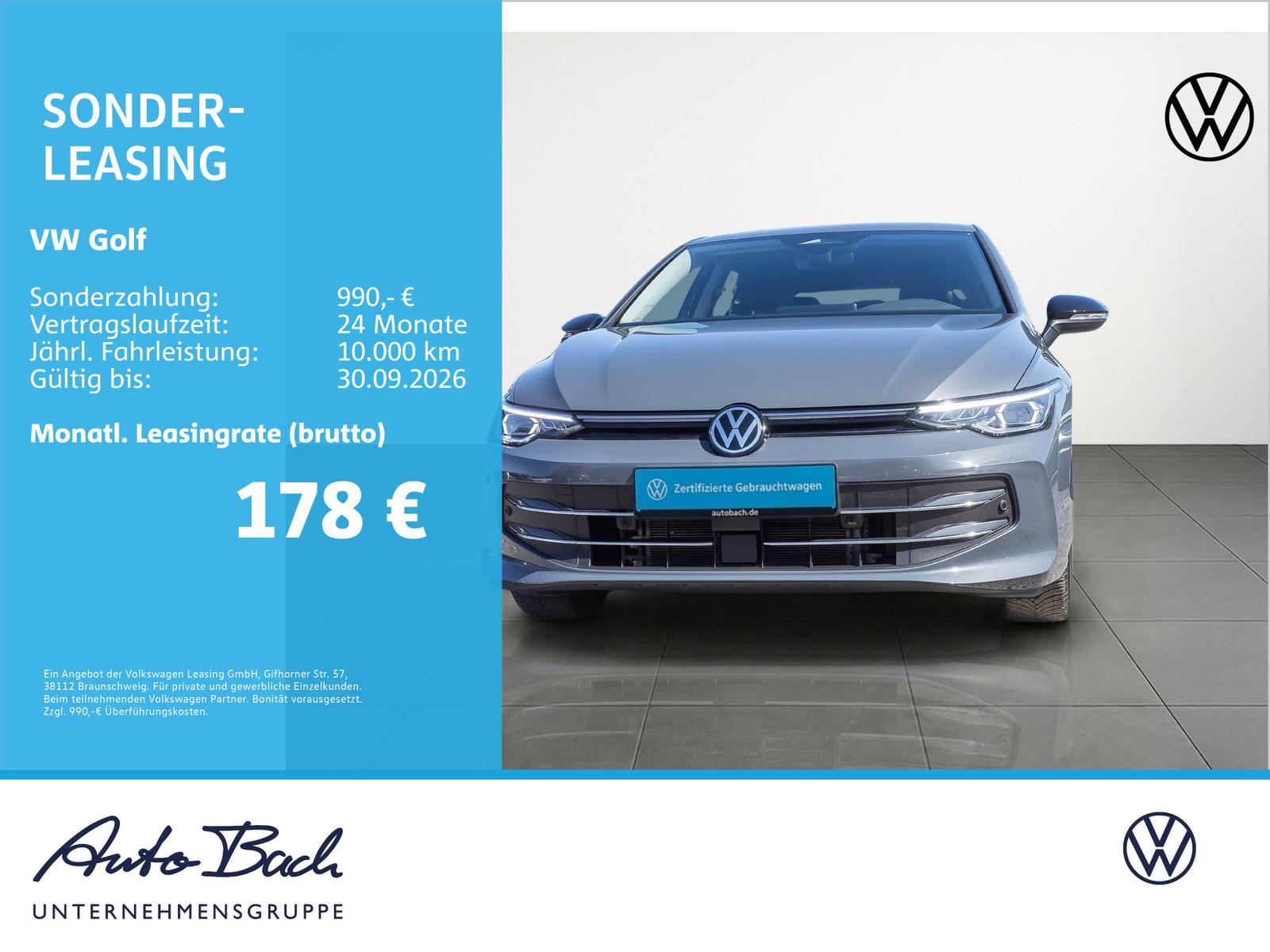 Volkswagen Golf VIII Goal 1.5 eTSI DSG Navi Matrix ACC EPH, миниатюра 2