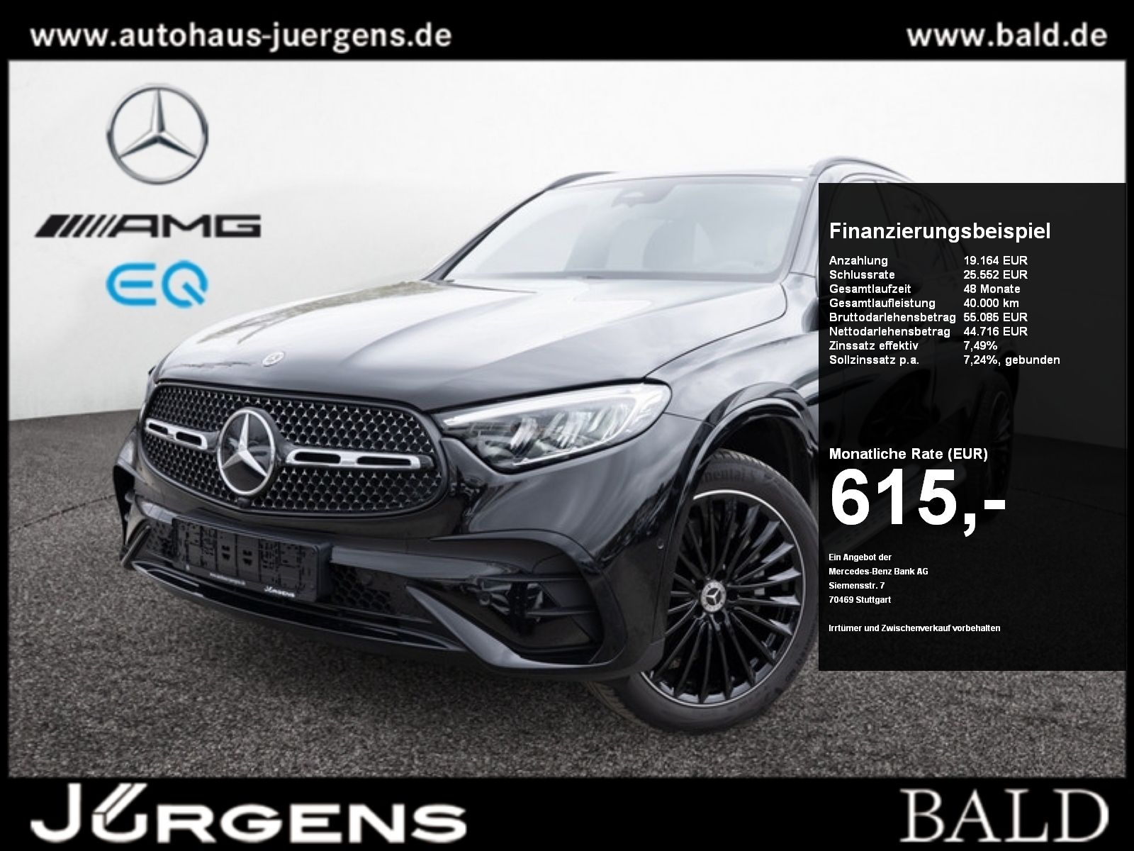 MERCEDES-BENZ GLC 300 d 4M AMG-Sport/Pano/AHK/Stdhz/Night/20'