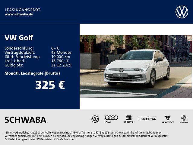 Golf Energy 1,5 eTSI 85 kW DSG *AHK*SIDEASS*RFK*