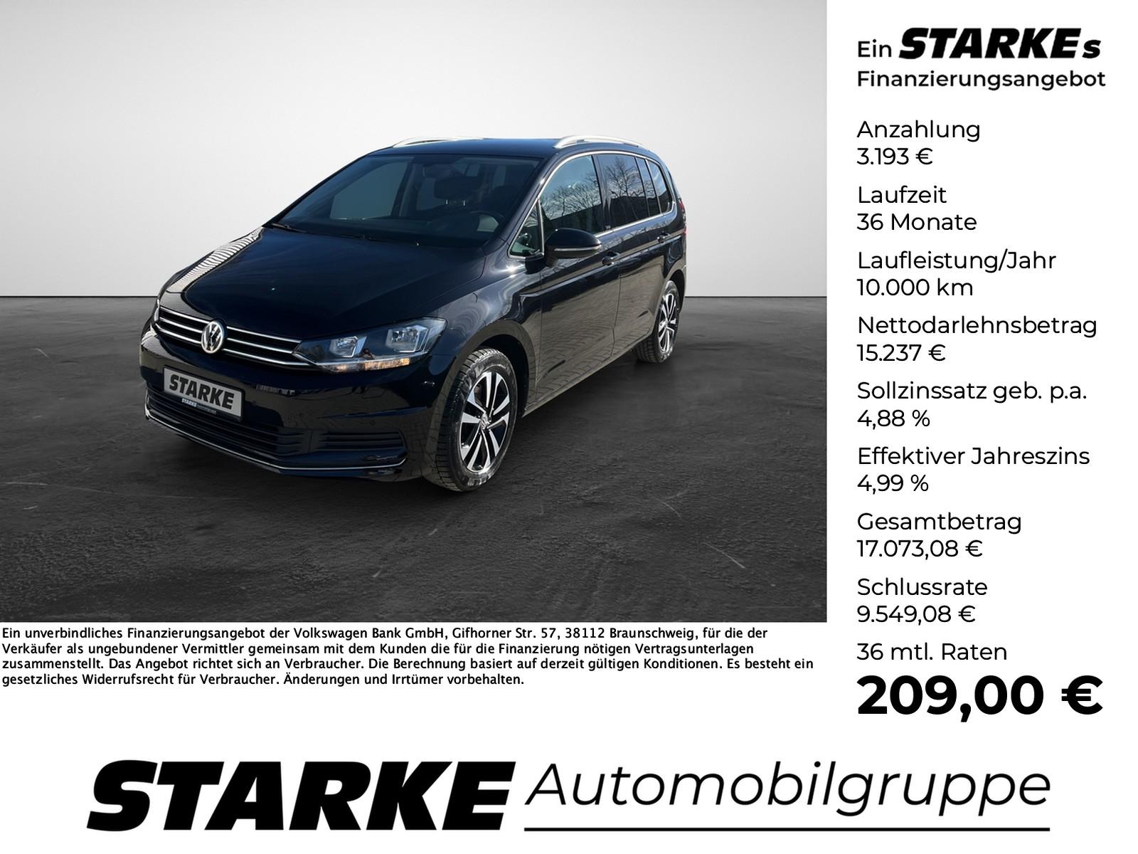 Volkswagen Touran 2.0 TDI United 7-Sitzer  Navi PDC LM Temp