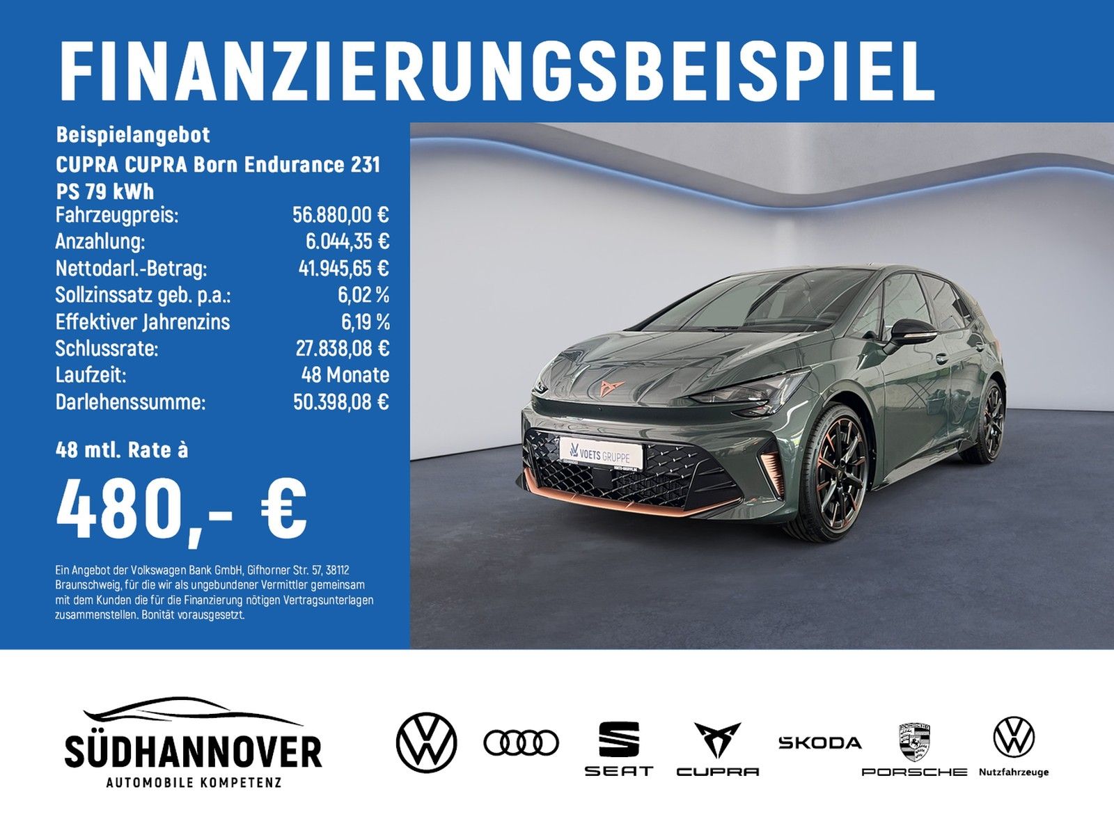 Cupra CUPRA Born Endurance  231 PS 79 kWh GJR MATRIX B