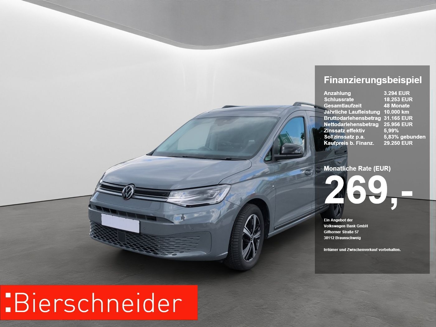 Volkswagen Caddy Kombi 2.0 TDI 4Mo. Dark Label RHD RECHTSLE