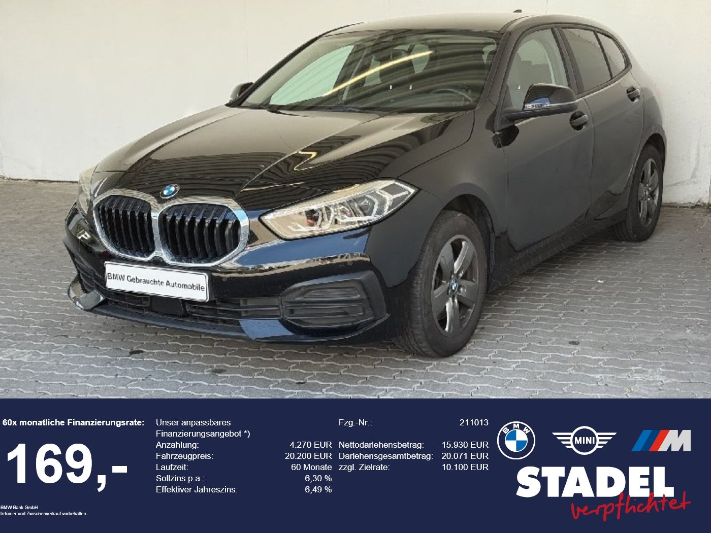 BMW 118i Limousine Advantage Navi.LED.DriveAss.PDCvh