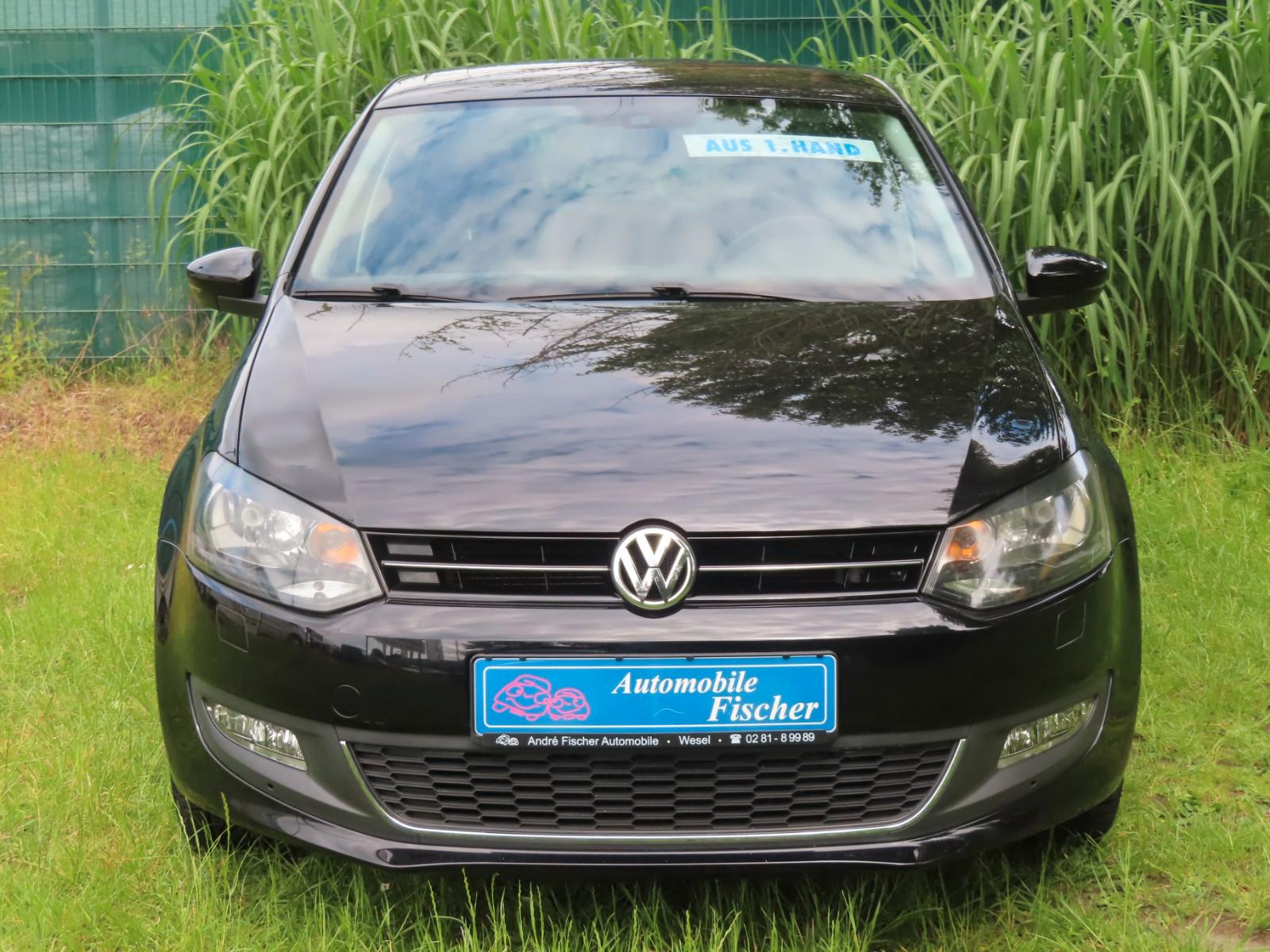 Volkswagen Polo V Match  Schwarz-met.-Navi-Teilleder-1.Hand