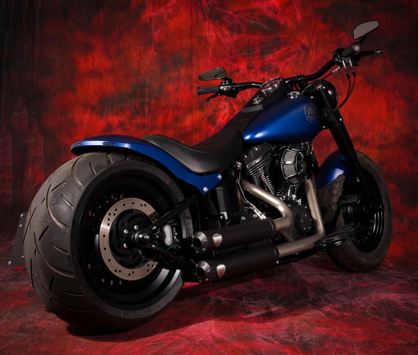 Harley-Davidson Fat Boy S 260 Schwarz&laut Umbau Kess o. Jekil