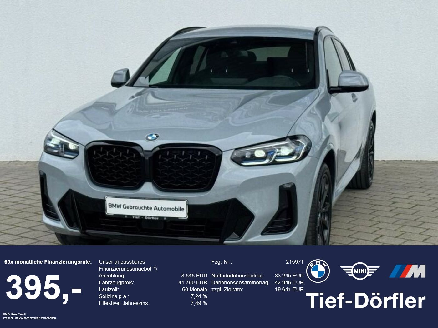 BMW X4 xDrive30d M Sport Laser/ACC/AHK/Lhz/Shz/HiFi