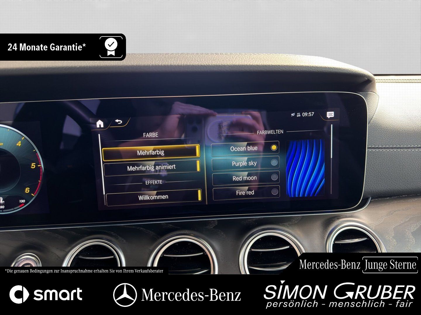 Fahrzeugabbildung Mercedes-Benz E 220 d 4M AMG Line IntExt Widescreen LED Kamera