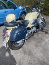 BMW R 1200 C in Elfenbein, Sitze in Leder blau. - BMW CHOPPER 1200 C