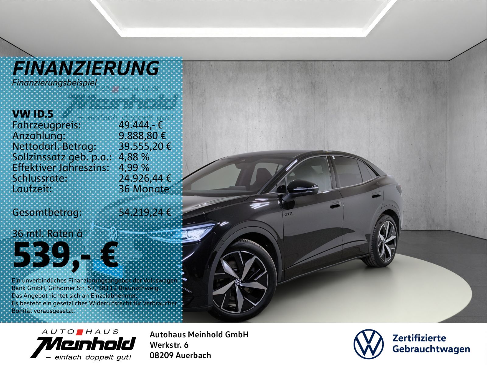 VW ID.5 GTX 4M, 5J Garantie,Dach, Area View, Harman