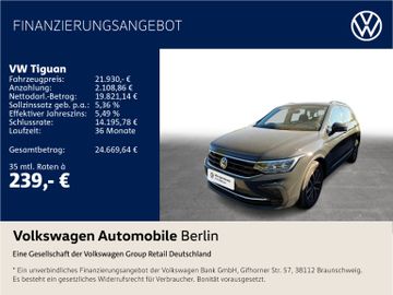 Volkswagen Leasingangebot: Volkswagen Tiguan 1.5 TSI Life Navi LED Kamera SHZ APP Park