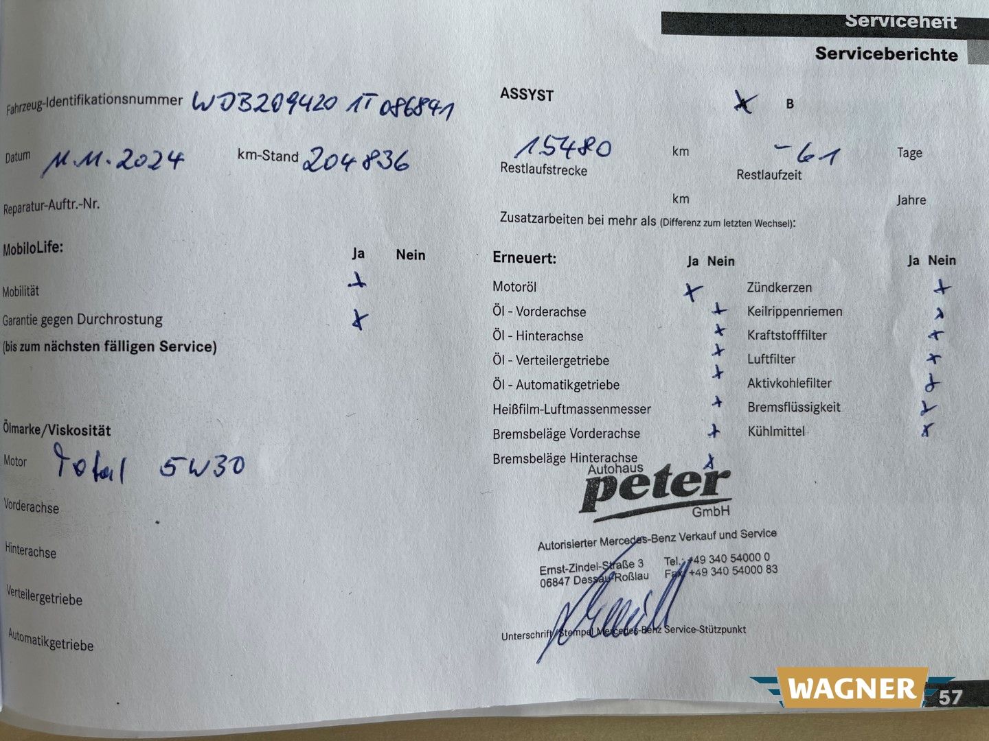 Fahrzeugabbildung Mercedes-Benz CLK 320 Cabrio CDI  AVANTGARDE 1-Hand